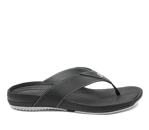 Jet Black-Fog Gray Kuru KALA Sandal | WBE-507428