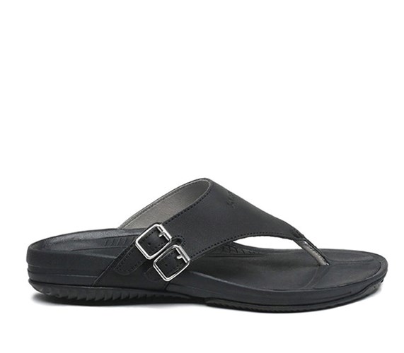 Jet Black Kuru SUOMI Sandal | KVL-527894