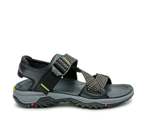 Jet Black-Multi Kuru CURRENT Sandal | OYS-178206