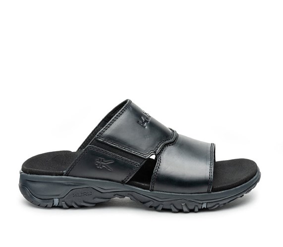 Jet Black-Slate Gray Kuru COVE Sandal | DTS-284670