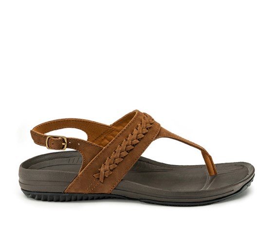 Mustang Brown-Woodstock Brown Kuru LETTI Sandal | YZF-457193