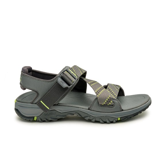 Slate Gray-KURU Green Kuru CURRENT Sandal | POL-714395