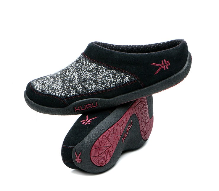 Black-Red Ruby Kuru DRAFT Slipper | VBZ-074896