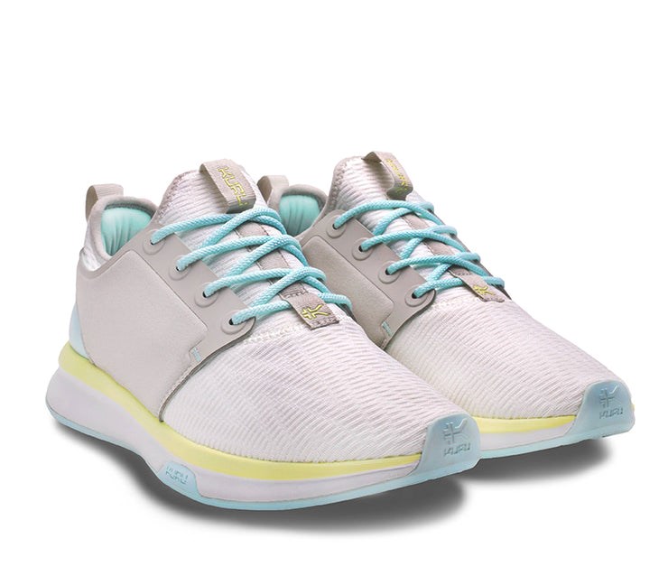 Bright White-IceBlue Kuru ATOM WIDE Athletic Sneaker Wide | IPQ-471638