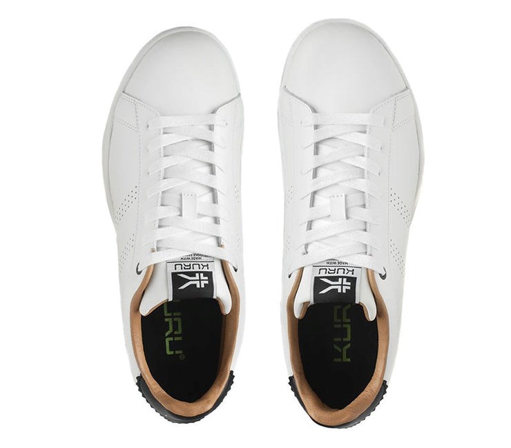 Bright White-Jet Black Kuru ROAM Classic Court Sneaker | YDQ-092173