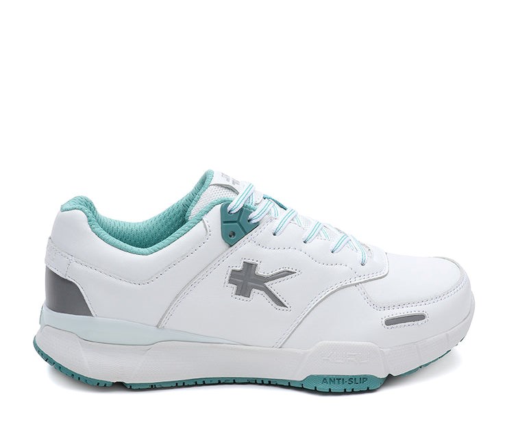 Bright White-TealMist Kuru KINETIC Anti-Slip Sneaker | VRQ-671240