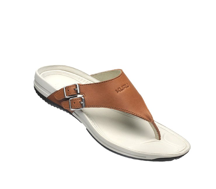 Caramel Brown-Bone Kuru SUOMI Sandal | FUT-927465