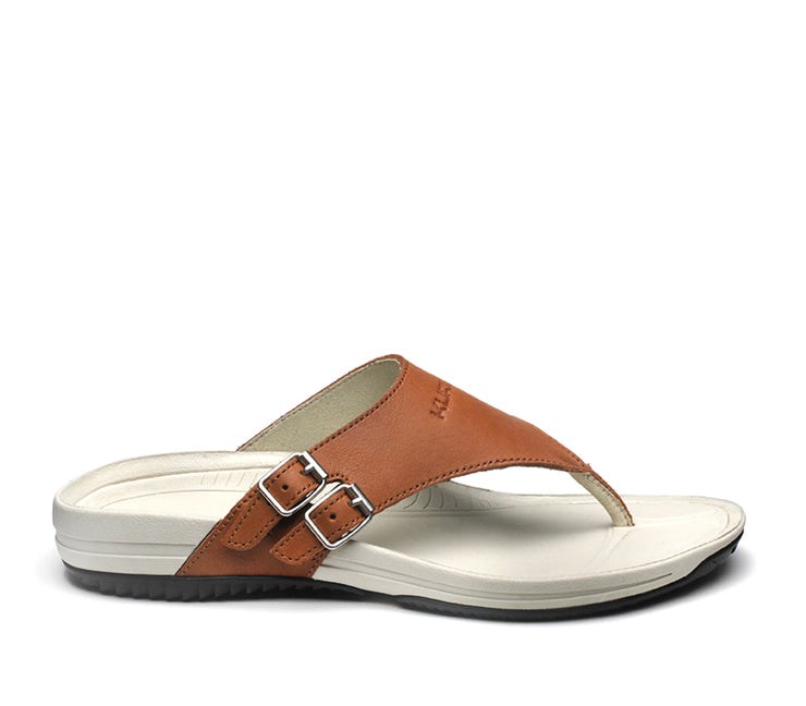 Caramel Brown-Bone Kuru SUOMI Sandal | FUT-927465