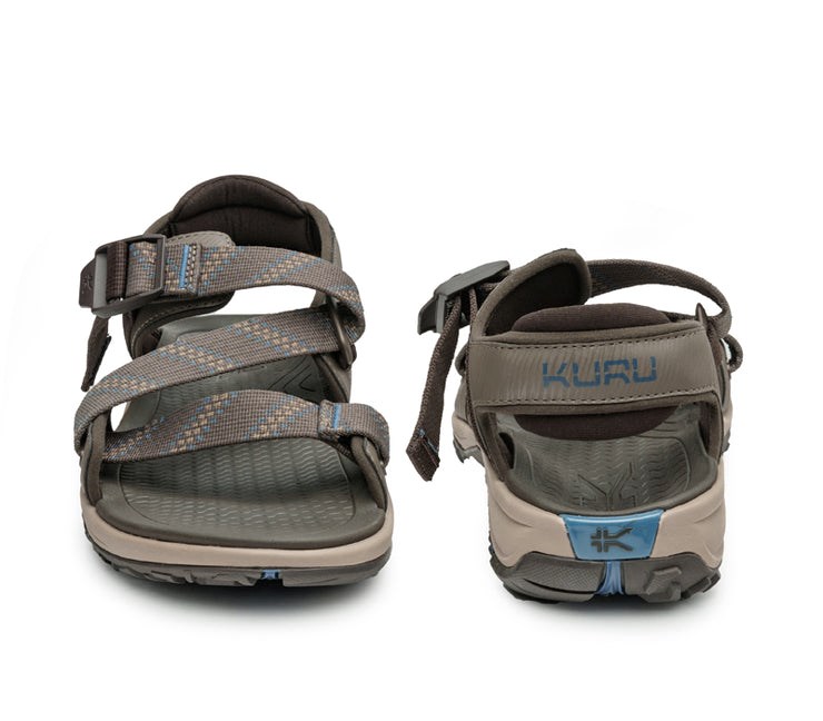 Cedar Brown-Mineral Blue Kuru CURRENT Sandal | DOL-819346