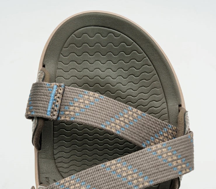 Cedar Brown-Mineral Blue Kuru CURRENT Sandal | DOL-819346