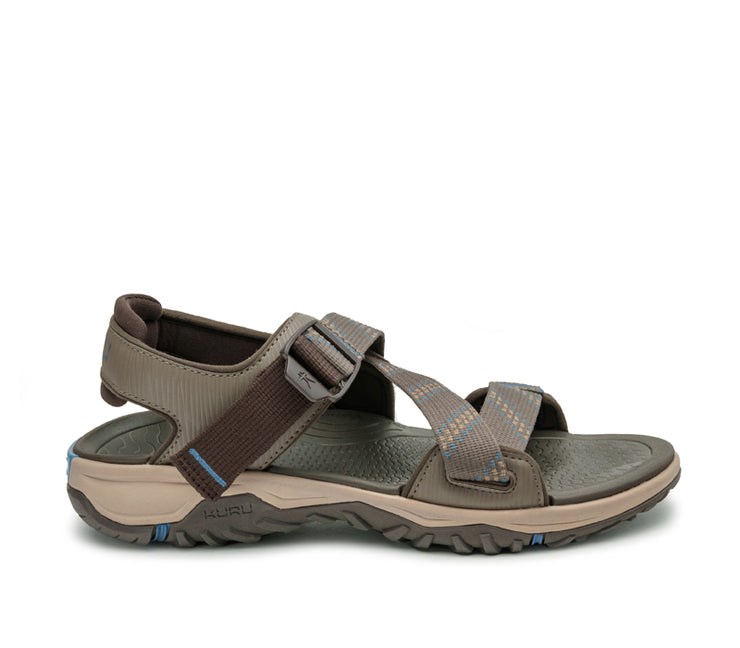 Cedar Brown-Mineral Blue Kuru CURRENT Sandal | DOL-819346