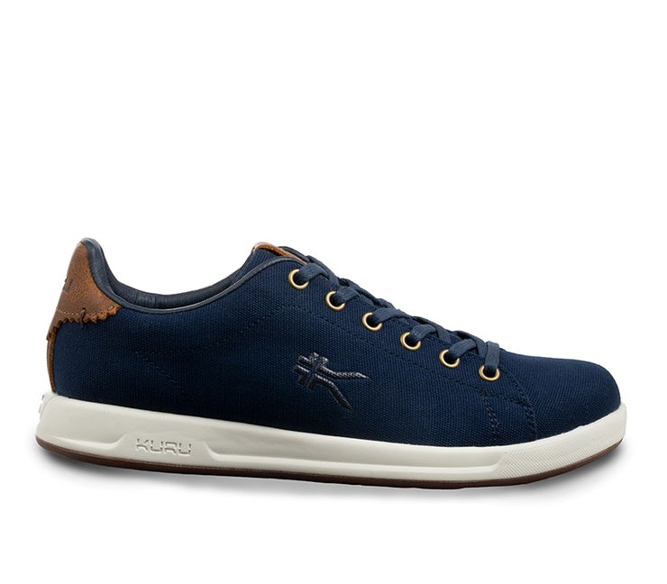 DEEPNAVY-WHITE-Mustang Brown Kuru ROAM Classic Court Sneaker | VFN-184736