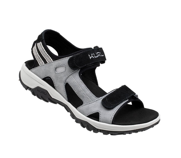 Fossil Gray-Sky Blue-Jet Black Kuru TREAD Sandal | ZLV-305129