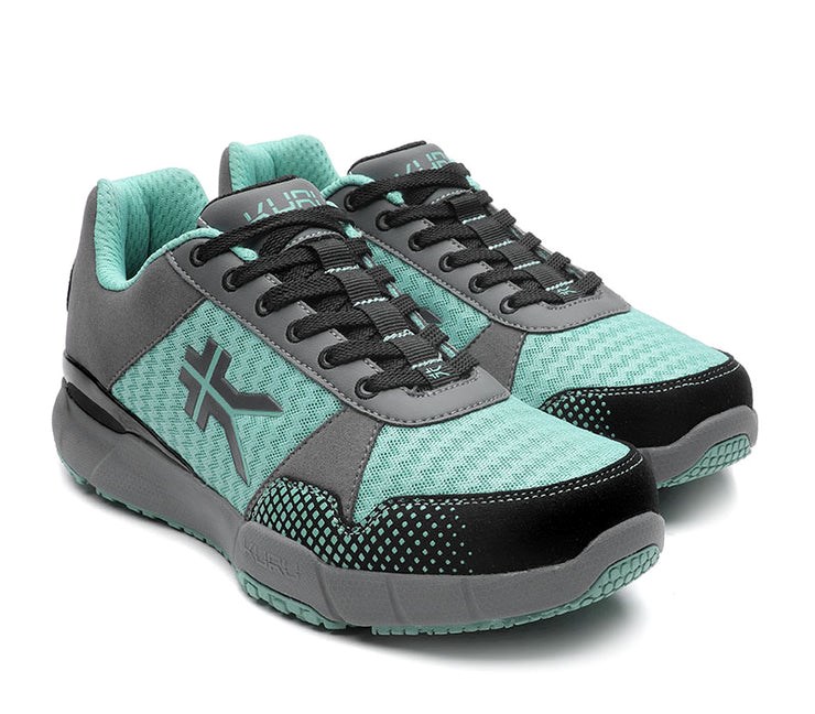 Glacial-Slate Gray-Black Kuru QUANTUM WIDE Fitness Sneaker Wide | GUW-723690