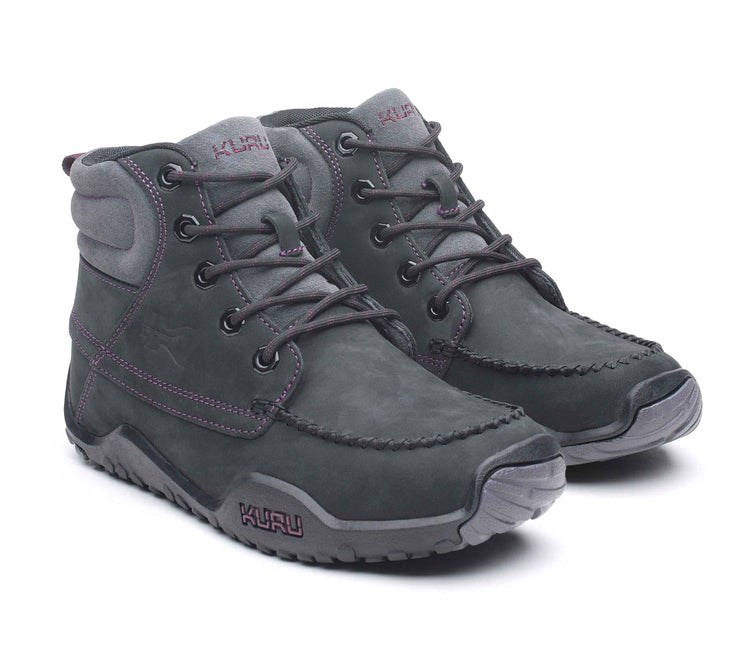 Jet Black-Basalt-Fig Purple Kuru QUEST Hiking Boot | LZB-529481