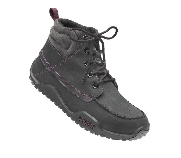 Jet Black-Basalt-Fig Purple Kuru QUEST Hiking Boot | LZB-529481