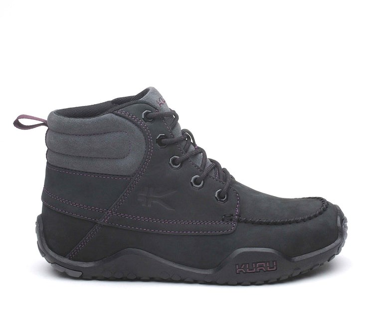 Jet Black-Basalt-Fig Purple Kuru QUEST Hiking Boot | LZB-529481