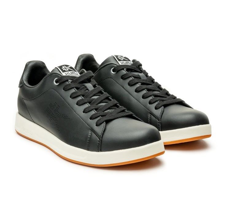 Jet Black-Bright White Kuru ROAM Classic Court Sneaker | AZN-124856