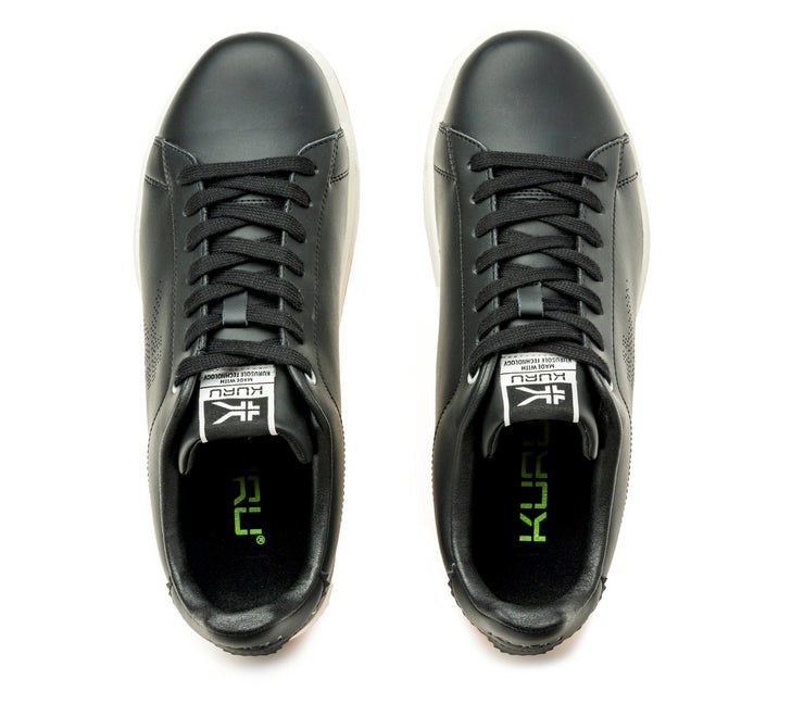 Jet Black-Bright White Kuru ROAM Classic Court Sneaker | AZN-124856