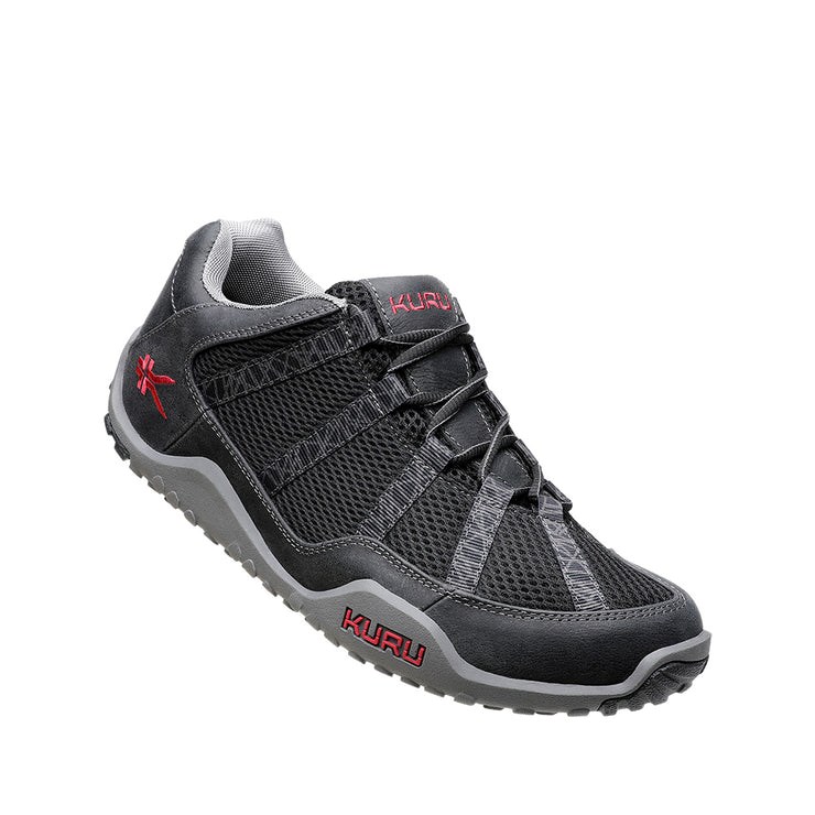 Jet Black-Cardinal Red Kuru CHICANE Trail Hiking Shoe | RPS-463570