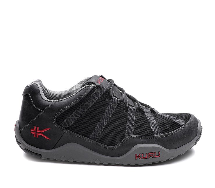 Jet Black-Cardinal Red Kuru CHICANE Trail Hiking Shoe | RPS-463570