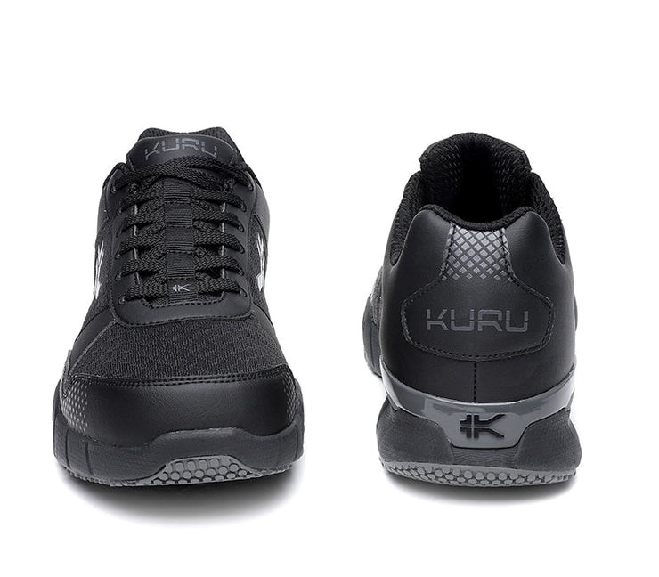 Jet Black-Charcoal Kuru QUANTUM Fitness Sneaker | TMJ-705298