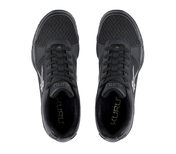 Jet Black-Charcoal Kuru QUANTUM Fitness Sneaker | TMJ-705298