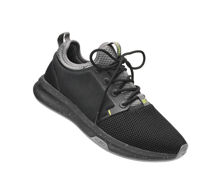 Jet Black-Citron Kuru ATOM Athletic Sneaker | PEN-974023