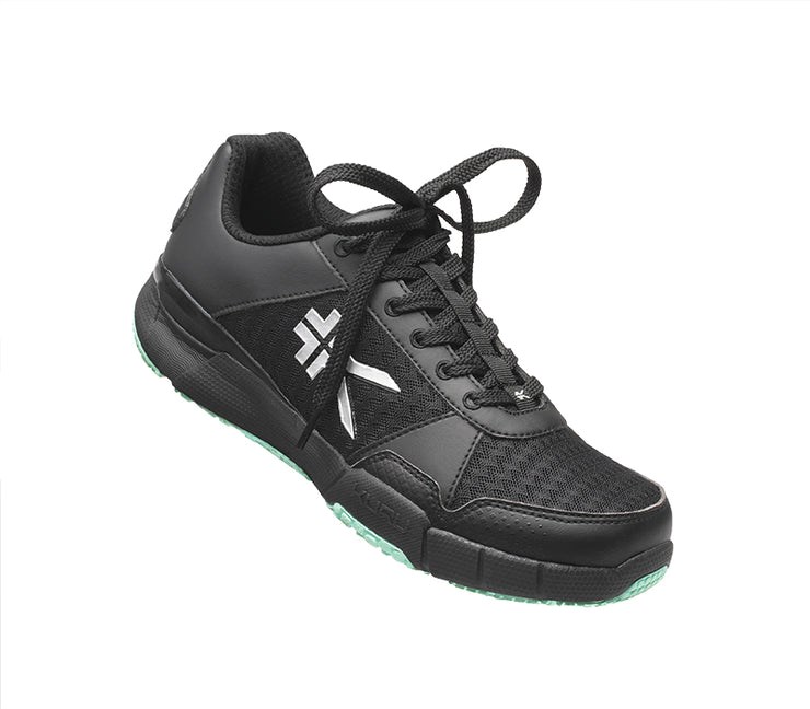 Jet Black-DustyAqua Kuru QUANTUM Fitness Sneaker Wide | DLT-356940