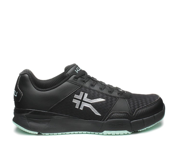 Jet Black-DustyAqua Kuru QUANTUM Fitness Sneaker Wide | DLT-356940