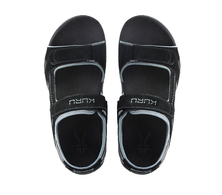 Jet Black-EmpireSteel Kuru TREAD Sandals | UAG-146097