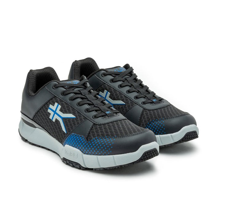 Jet Black-Fog Gray-Classic Blue Kuru QUANTUM WIDE Fitness Sneaker Wide | BRE-927831