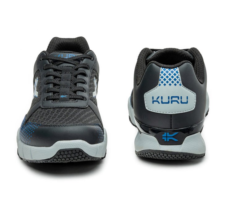 Jet Black-Fog Gray-Classic Blue Kuru QUANTUM WIDE Fitness Sneaker Wide | BRE-927831