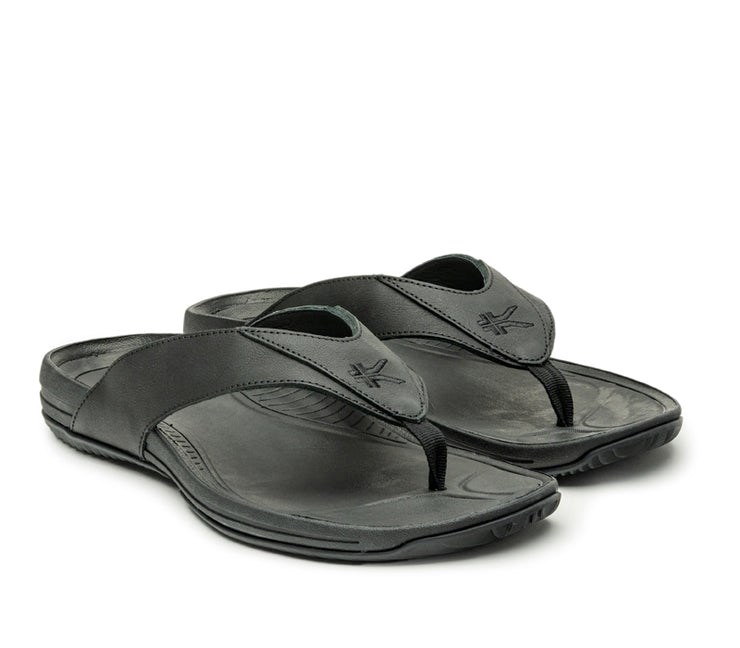 Jet Black Kuru KALA Sandal | SCM-384720