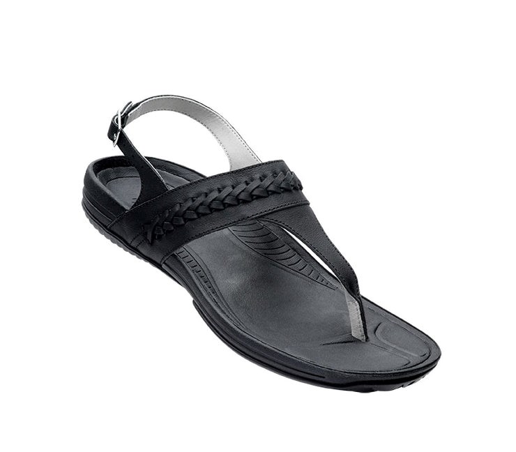 Jet Black Kuru LETTI Sandal | GYF-354089