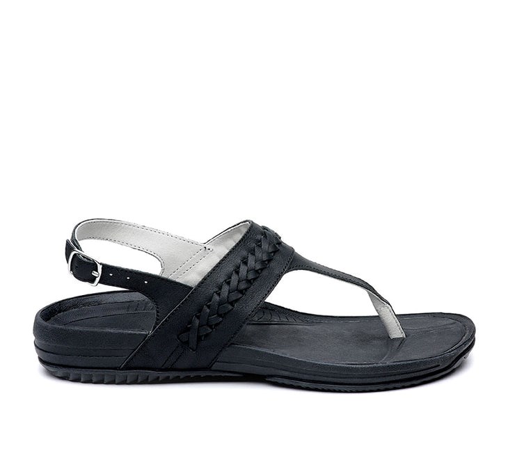 Jet Black Kuru LETTI Sandal | GYF-354089