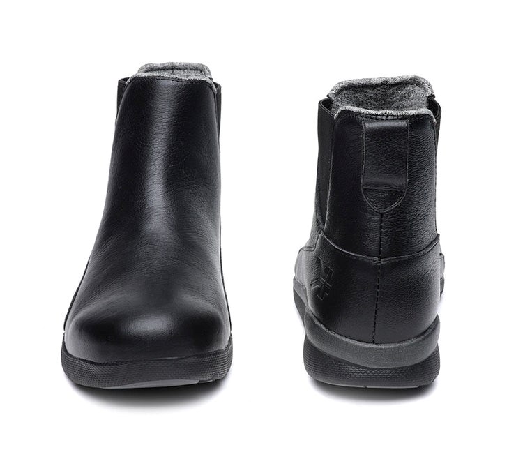 Jet Black Kuru LUNA Chelsea Boot | HNA-468372