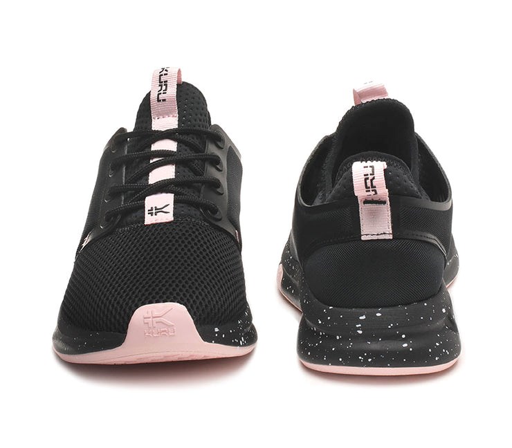 Jet Black-Misty Lilac Kuru ATOM Athletic Sneaker | HEL-561793