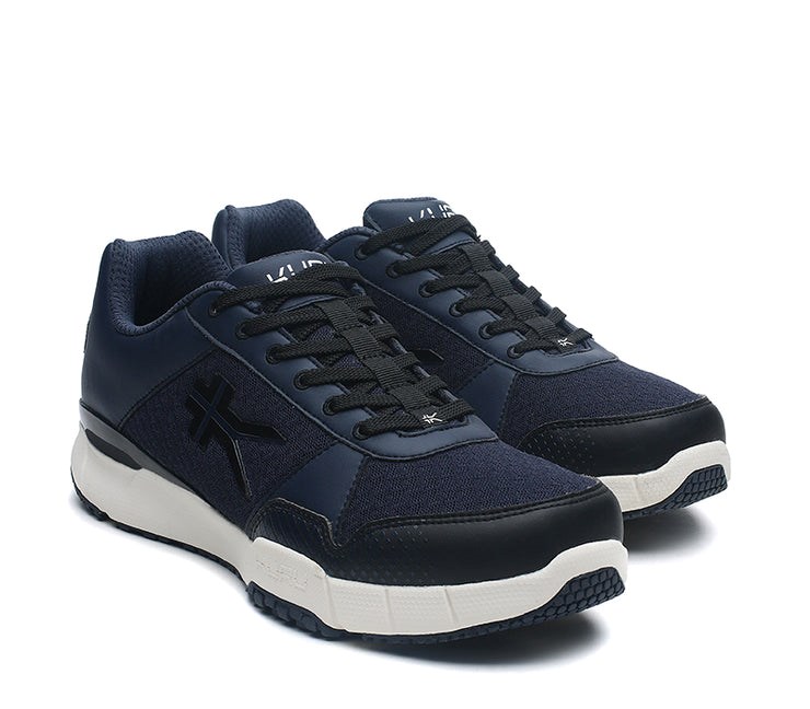 Midnight Blue-White-Jet Black Kuru QUANTUM WIDE Fitness Sneaker Wide | UFN-325706