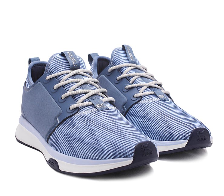 Mineral Blue-Bone Gray Kuru ATOM Athletic Sneaker | YBF-814625