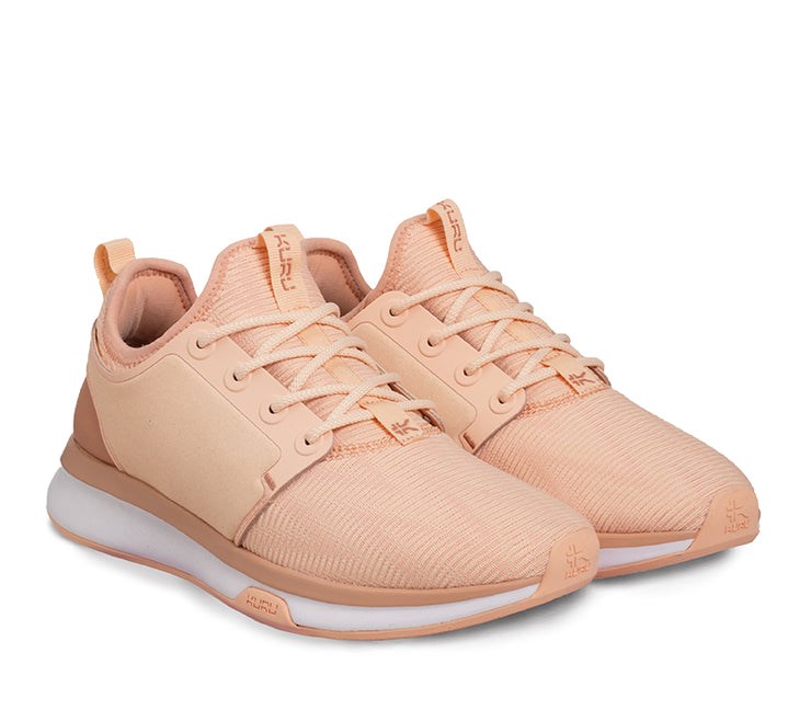 Pink Sand-White-Clay Pink Kuru ATOM WIDE Athletic Sneaker Wide | YLZ-713502