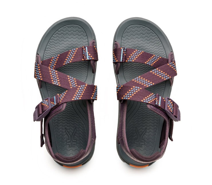 Plum-Aquatic Blue Kuru CURRENT Sandal | ZVX-830752