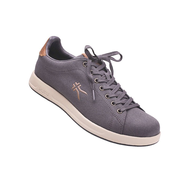 Smoke Gray-Sand Kuru ROAM Classic Court Sneaker | PTL-759368