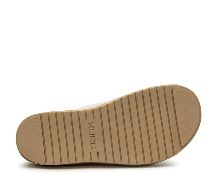 Soft White-Buff Tan Kuru BREEZE Slide Sandal | FLT-816497