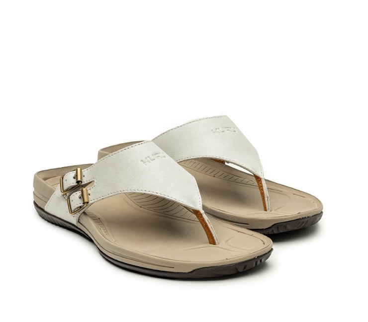 Soft White-Sand Kuru SUOMI Sandal | RJL-630249