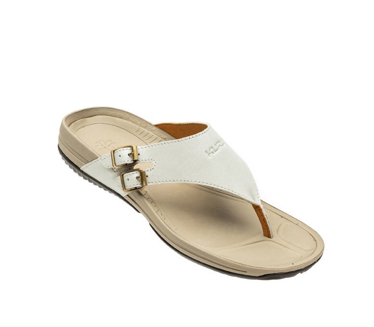 Soft White-Sand Kuru SUOMI Sandal | RJL-630249