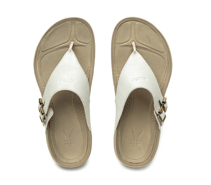 Soft White-Sand Kuru SUOMI Sandal | RJL-630249