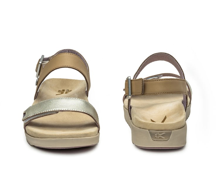 Taupe-Metallic Kuru GLIDE Sandal | ZEG-076439