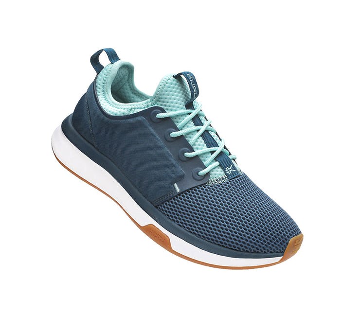 TidalWave-White-Oasis Blue Kuru ATOM Athletic Sneaker | ZCE-709523