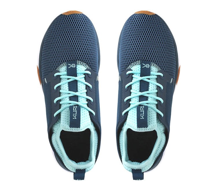 TidalWave-White-Oasis Blue Kuru ATOM Athletic Sneaker | ZCE-709523